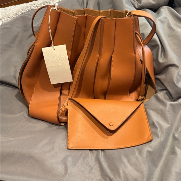 Ulla Johnson Handbags - NWT ULLA JOHNSON Lotus Pleated Bucket Bag